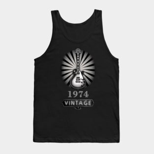 Vintage Guitar 1974 - 50th Birthday Gift Tank Top